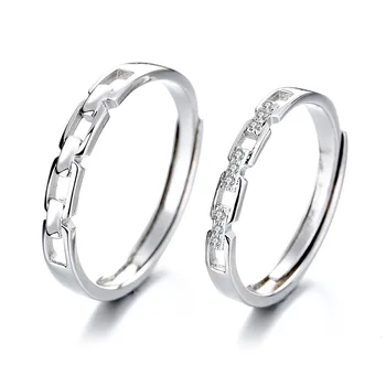 

FUN-BEAUTY Women's New S925 Sterling Silver Creative Ring Personality Fashion Male Open Ring Valentine's Day Gift