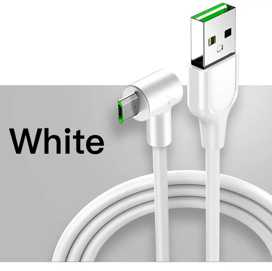 ACCEZZ 90 градусов 3 А микро USB кабель для быстрой зарядки Microusb кабель для синхронизации данных для мобильного телефона samsung Xiaomi huawei Android 1 м 2 м
