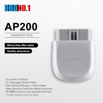 

Autel MaxiAP AP200 Bluetooth OBD2 Code Reader with Full System AutoVIN TPMS IMMO Family DIYers PK MX808