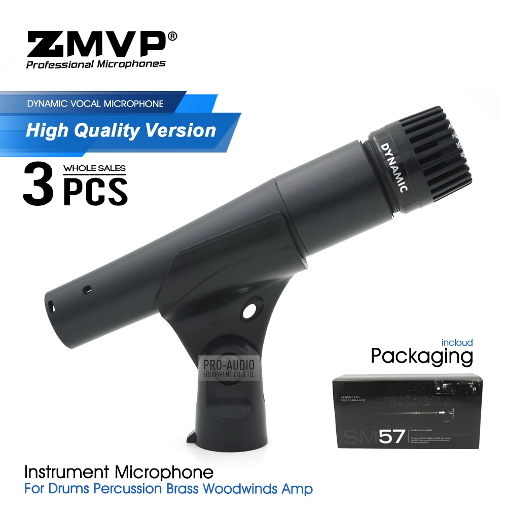3pcs High Quality SM57LC Wired Microphone