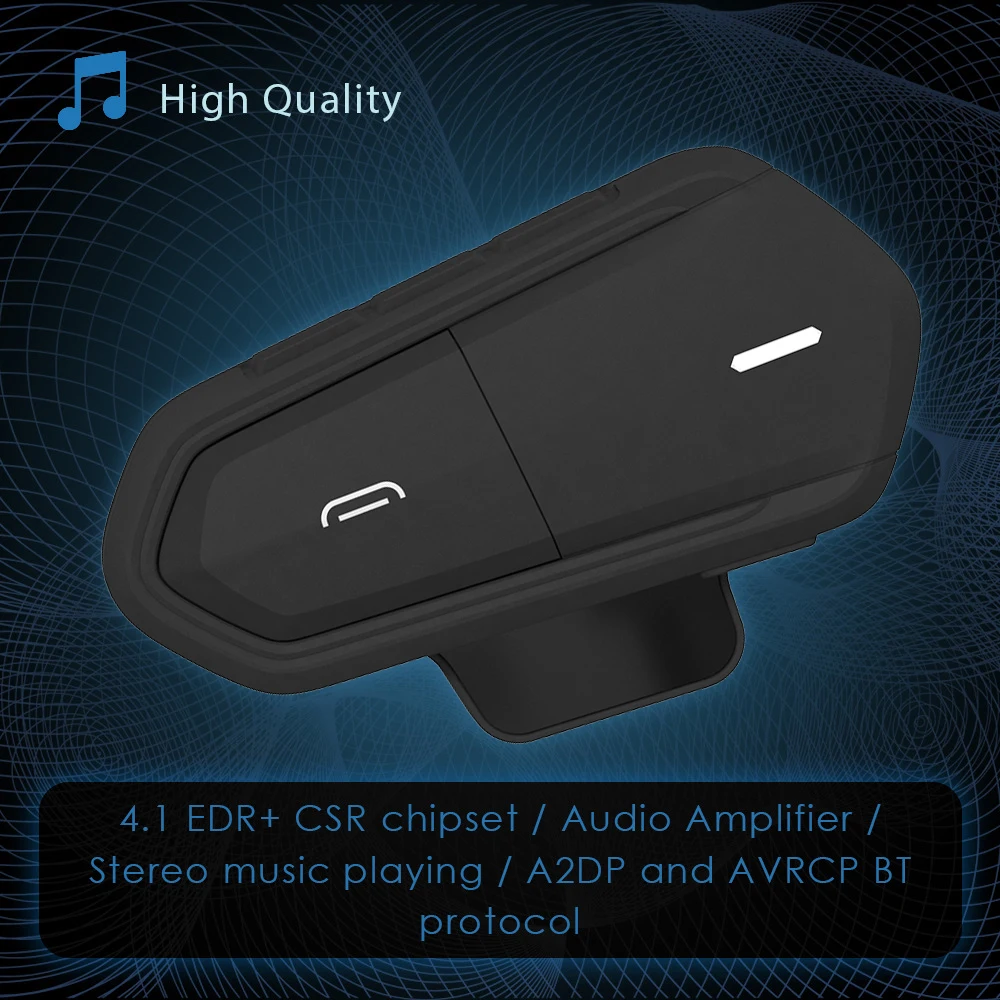 B35 Bluetooth 4,1+ EDR наушники для мотоциклетных шлемов, гарнитура для мотоцикла, стерео наушники с поддержкой fm-радио