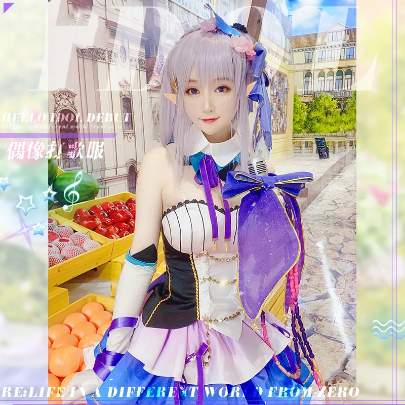 Fashion Specialty Re:Life in a Different World from Zero Emilia Outfit  Cosplay Costume Dress DA7855043