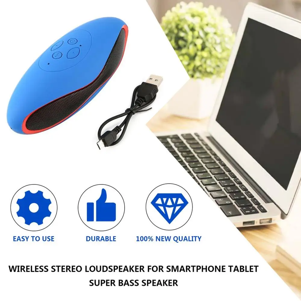Мини Bluetooth динамик портативный беспроводной динамик стерео музыка объемный прочный музыкальный усилитель для смартфона планшета