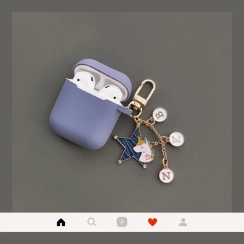 

Exclusive custom Unicorn Silicone Case for Airpods 2 Case Accessories Bluetooth Earphone Cartoon Protective Cover Key Ring