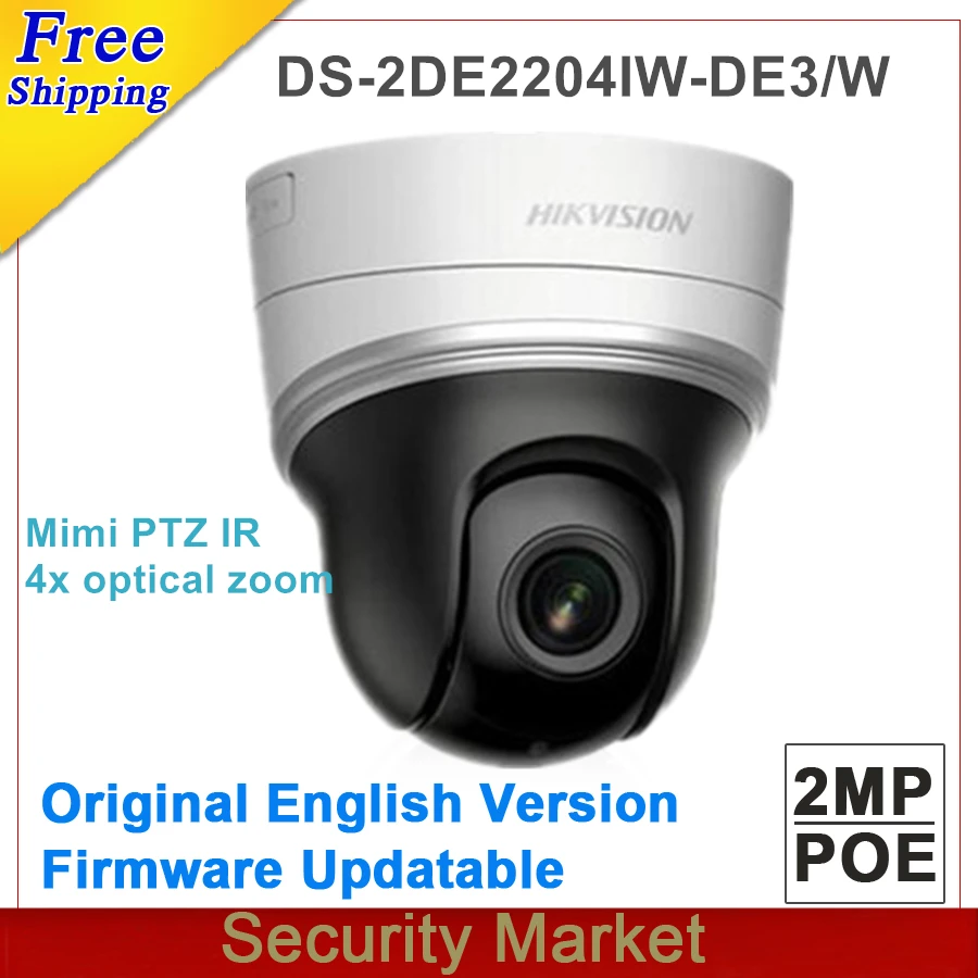 Оригинальная английская Wi-Fi камера hikvision PTZ-камера 2 дюйма МП 4X darkfighter ИК-сеть