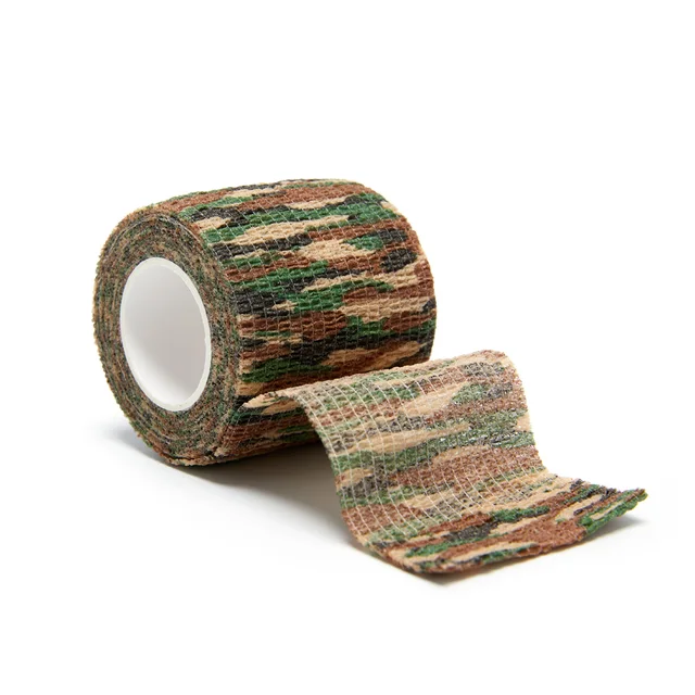 4.5m Camouflage Elastic Bandage Hunt Disguise Elastoplast Wrap Tape Self Adhesive Sports Protector Ankle Knee Finger Arm Bandage J