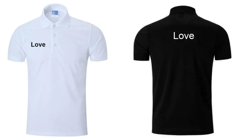 

customization for 2 pieces of polo T shirts and 3 T shirts