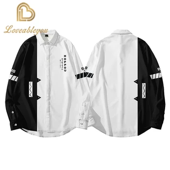 

Game Cosplay Men Shirt 3D Print Button Shirt Long Sleeve Streetwear Casual Shirts Hawaiian Shirt Man Summer Hip Hop Male Top