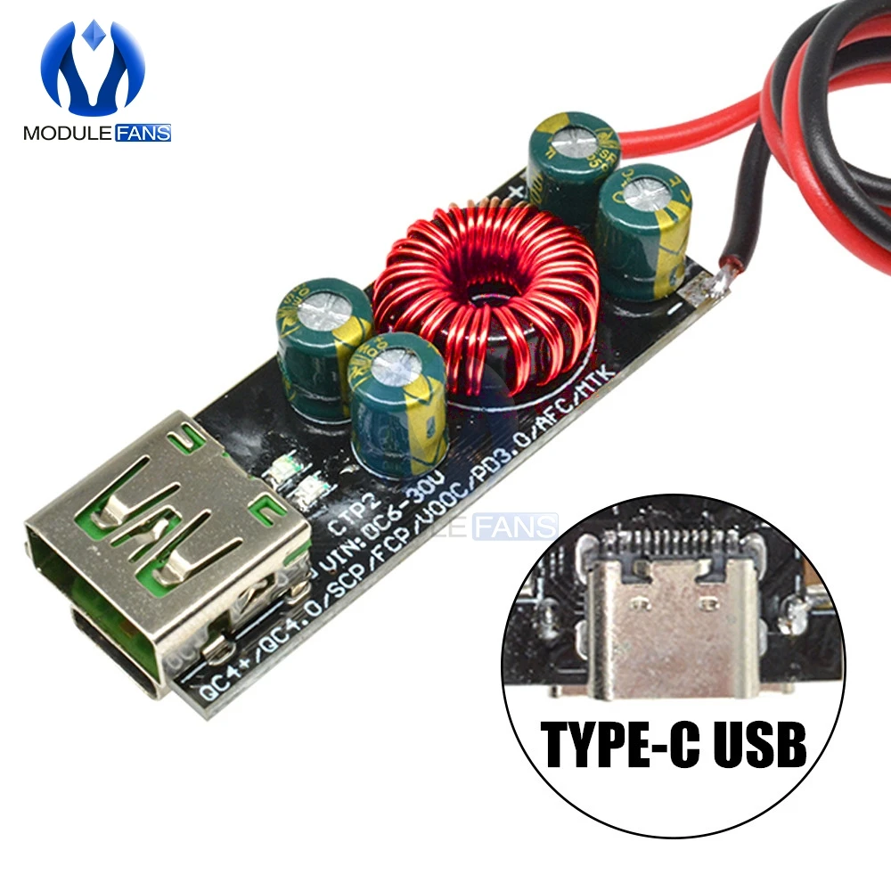 USB адаптер Type C QC4.0 QC3.0 6 В 35 Быстрая зарядка|Интегральные схемы| |