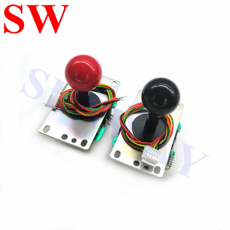 Japan Original Sanwa Joystick JLF-TP-8YT-SK Arcade Fighting rocker with shaft/ cover and 5pin wire for Jamma arcade game part