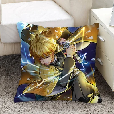 Темно-красный Customized Anime Demon Slayer Kimetsu No Yaiba Kamado Tanjirou Cosplay Prop Pillow Plush Dolls - Цвет: Темно-красный