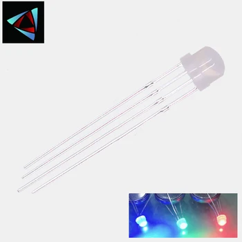 

36 pcs = Full colors Diffused RGB LED, 5mm 4.8mm Straw Hat , common anode Common Cathode diode