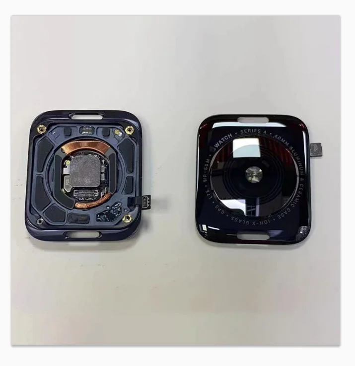 Coperchio posteriore porta in vetro telaio centrale custodia per Apple Watch serie 5 6 se 40mm 44mm GPS LTE custodia parti di riparazione 38