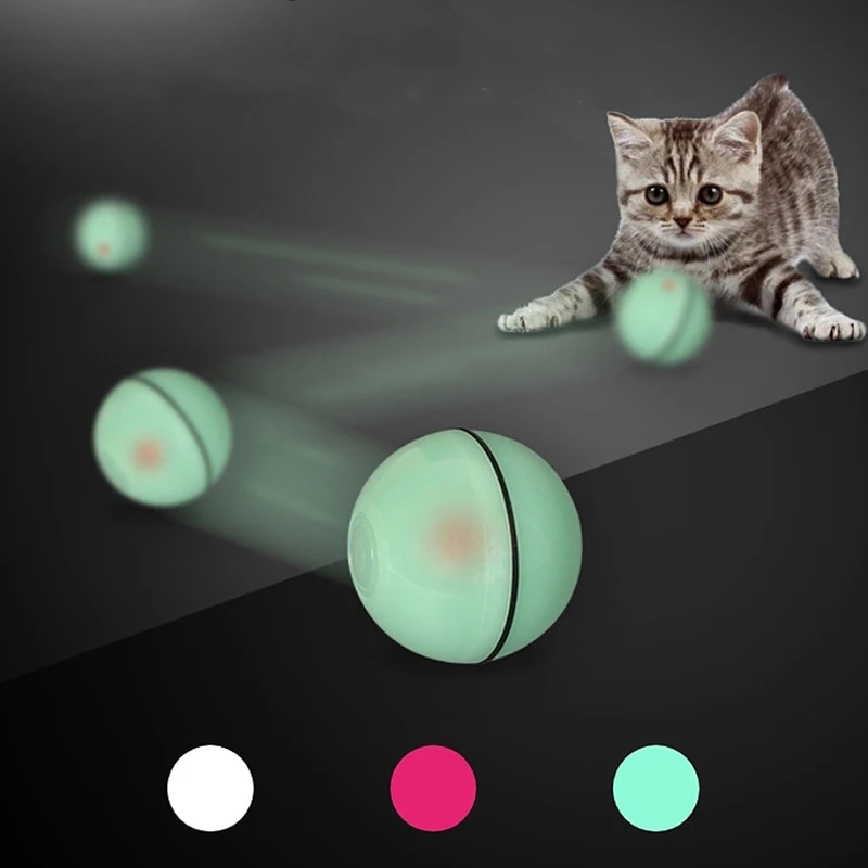 Светодиодный флеш-шар для кошек, игрушки для собак, интеллектуальная зарядка через usb, Забавный жевательный прокатный мяч, игрушка для кошек и собак, предотвращающая уныние