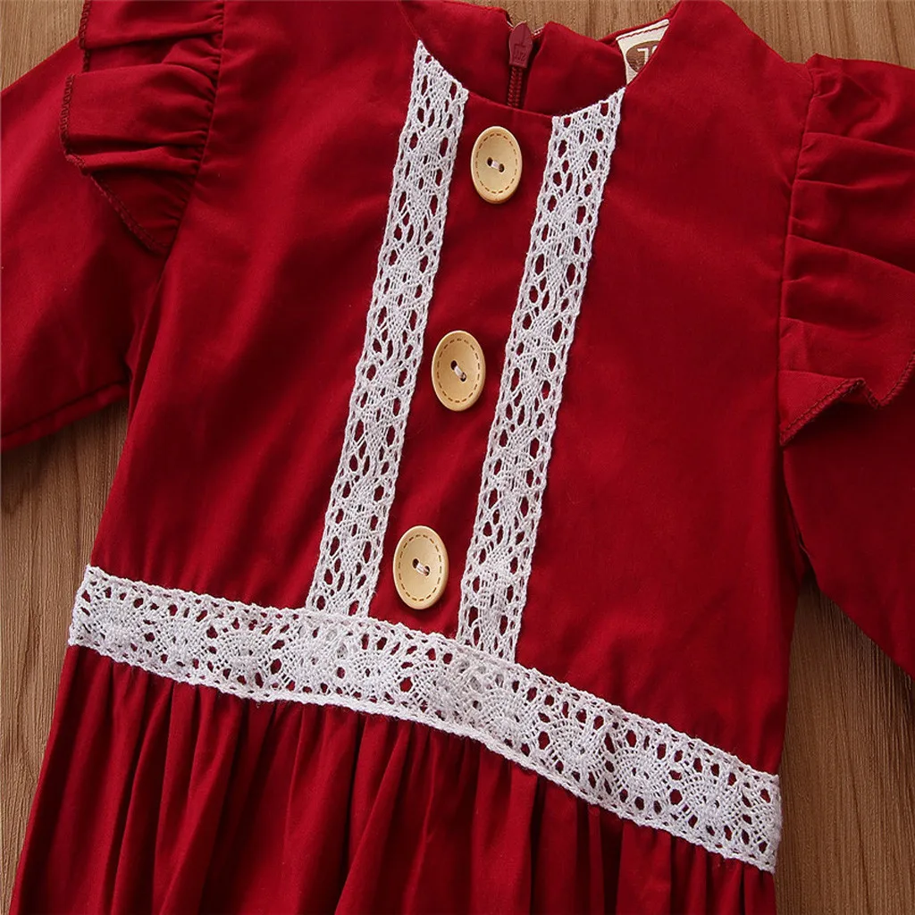Newborn baby jumpsuit Infant Baby Girls romper Long Sleeve Ruffled Patchwork Lace Romper+Headband 2pcs Outfits Sets clothing