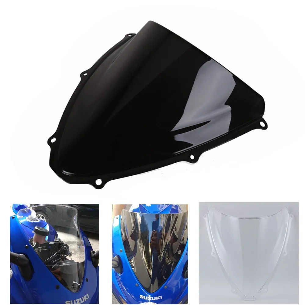 For Suzuki GSXR 600 gsxr 750 R r K6 2006 2007 Motorcycle Windshield ABS WindScreen Double Bubble GSXR600 Wind Deflector | Автомобили и