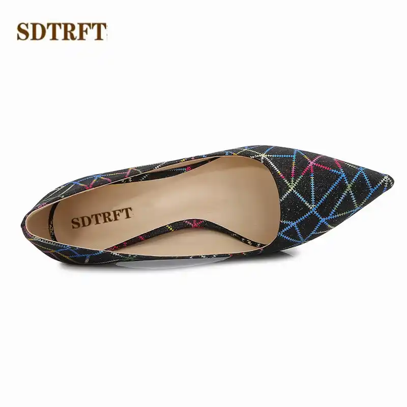 Sdtrftファッション浅い口の女性の靴女装ポインテッドトゥパンプス8センチメートル薄型ハイヒール小剣ユーロ 35 44 45 46 Zapatos Muje Women S Pumps Aliexpress