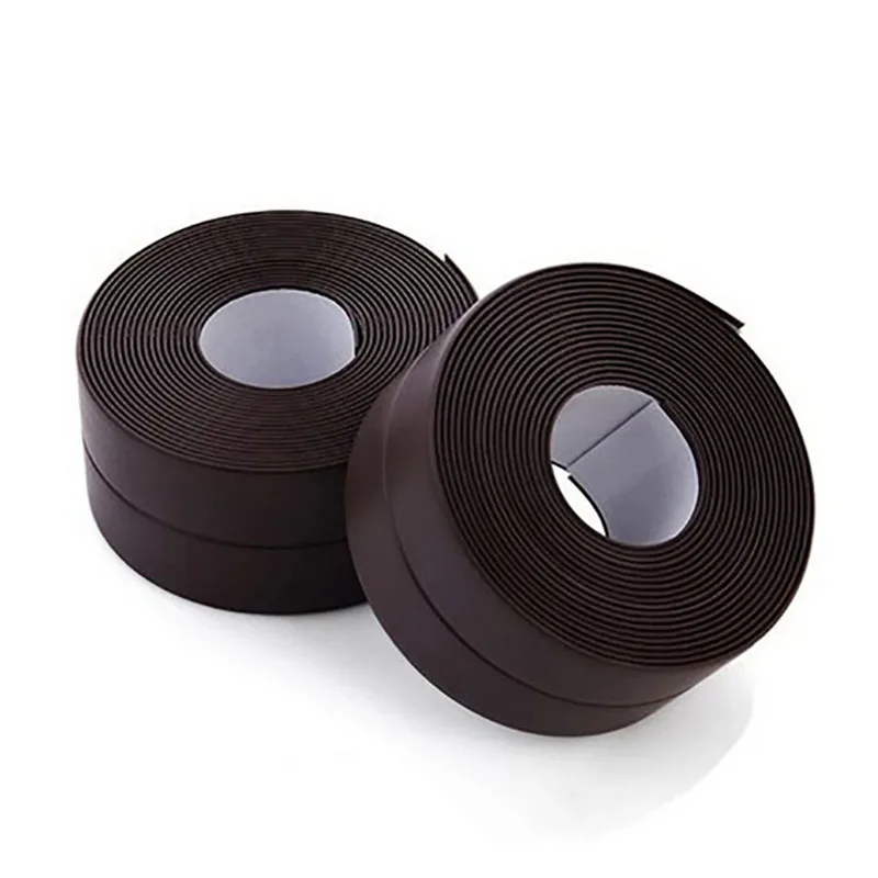 Coffee Color 1 шт. дропшиппинг настенная уплотнительная лента Водонепроницаемая форма клейкая лента кухня ванная комната 3,2 м x 3,8 см аксессуары для ванной комнаты - Цвет: Coffee Color