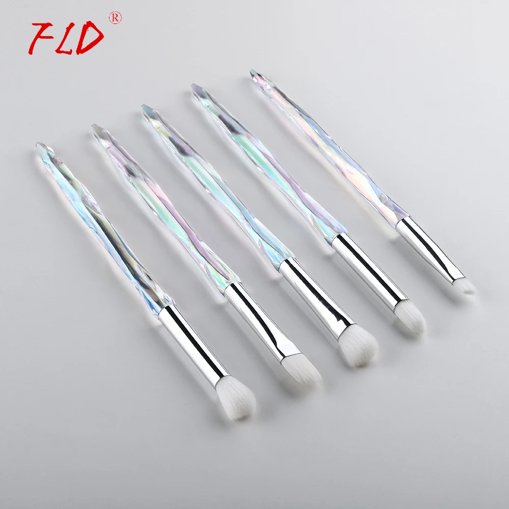 FLD 5 шт., кисти для глаз, мини алмазные кисти для макияжа, набор теней для глаз, губ, бровей, кисти, высокое качество, профессиональные инструменты для подводки губ
