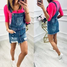 Осенняя новая джинсовая юбка на подтяжках Сексуальная короткая джинсовая юбка с дырками Женская готика, Харадзюку миди юбка бутик женская одежда