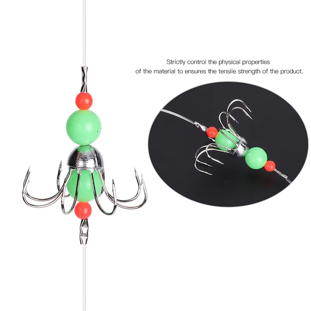 PORTABLE SQUID HOOKS Accessories Luminous Octopus Fish Hook for Fisherman  Angler $8.90 - PicClick AU