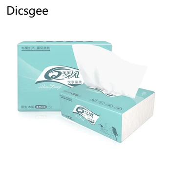 

Dicsgee 2 bags 3 lays Household napkins Toilet Paper Facial Tissues Virgin Wood Pulp Natural Soft Comfortable