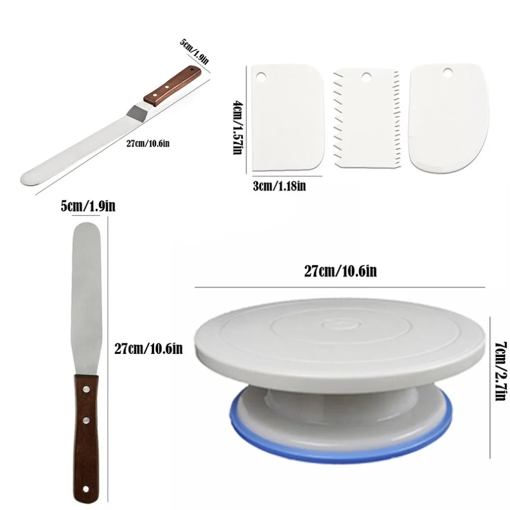 Baking Tools Cake Decorating Table Round Flat Plastic Cake Turntable Cake Turntable Spatula / Turntable