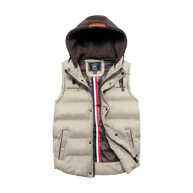 

Winter New Style Casual Men Waistcoat Warm Korean-style Hooded Warm Cotton-padded Clothes Korean-style Juvenile Coat Men's 8801-