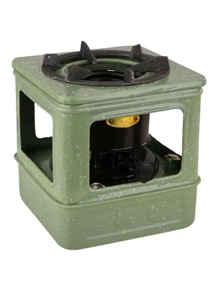 Camping Fuel Stove Portable Cooking Stove With 8 Cotton Wicks Windproof