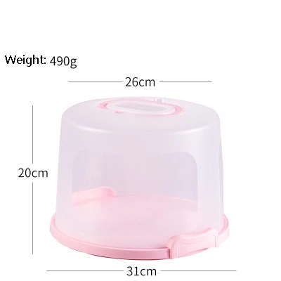 Transparent Portable Cake Box Food Fresh-Keeping Box Refrigerator Anti-cross Smell Box Fruits Vegetables Storage Boxs Holder green