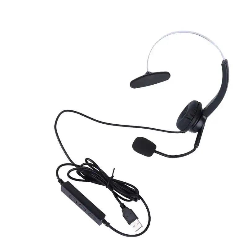Telephone Headset Adjustable Telephone Headphone with Noise Reduction