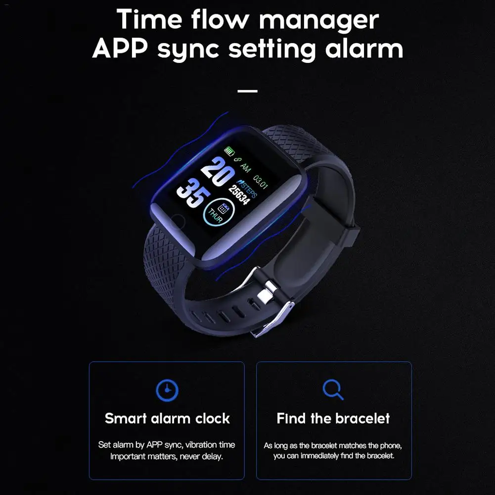 New Smart Watch Health Monitor Pedometer Men Women Heart Rate Blood Pressure Sport Fitness Watches Kid For Android IOS