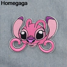 20 шт./компл. Homegaga из мультфильма «Лило Стич» для углового железа на патчи для одежды зимние плотные теплые штаны в стиле пэчворк, с рисунком аниме фильм пользовательские значки D2313
