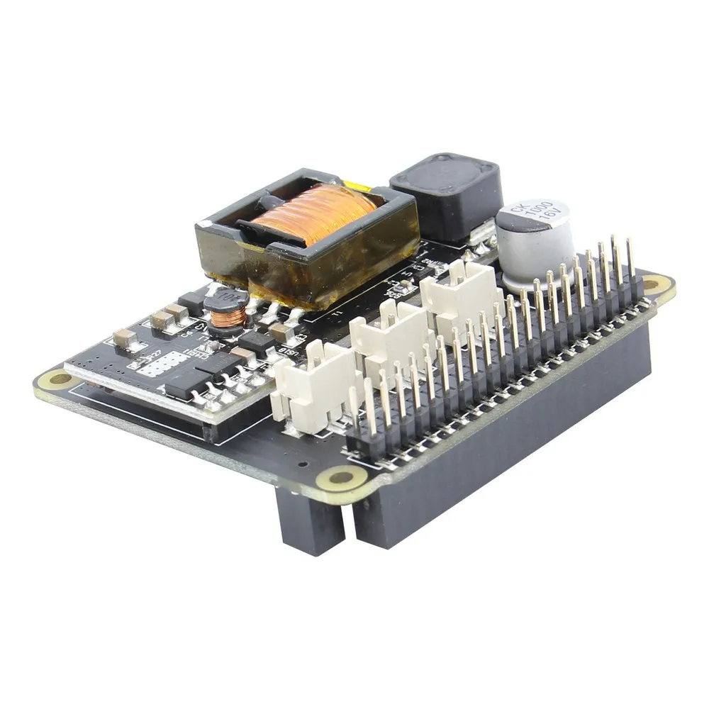 Raspberry Pi питание через Ethernet(PoE) модуль питания, X765 802.3at POE HAT Плата расширения для Raspberry Pi 4 Модель B/3B