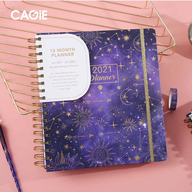 English Agenda 2021 2022 Planner Organizer B5 Office Diary Notebook Journal Spiral Notepad Rings Daily Plan Calendar Note Book Notebooks Aliexpress