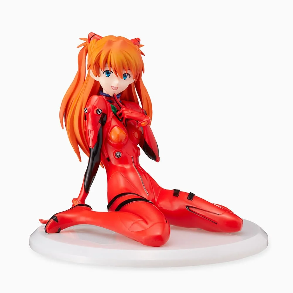 Оригинальная фигурка из аниме Ayanami Rei EVA модель Langley Asuka Коллекционная сидящая