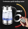 1.8L Blue LED Light Electric Glass Kettle 1800W Tea Coffee Kettle Pot with Temperature Control & Keep-Warm Function 4
