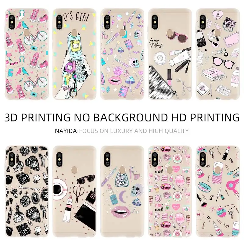 Модный мягкий чехол для Xiaomi Redmi 9A 8A 7A 6A Note 9 8 7 6 5 Pro 8T 9S оболочка Girly Pastel Witch