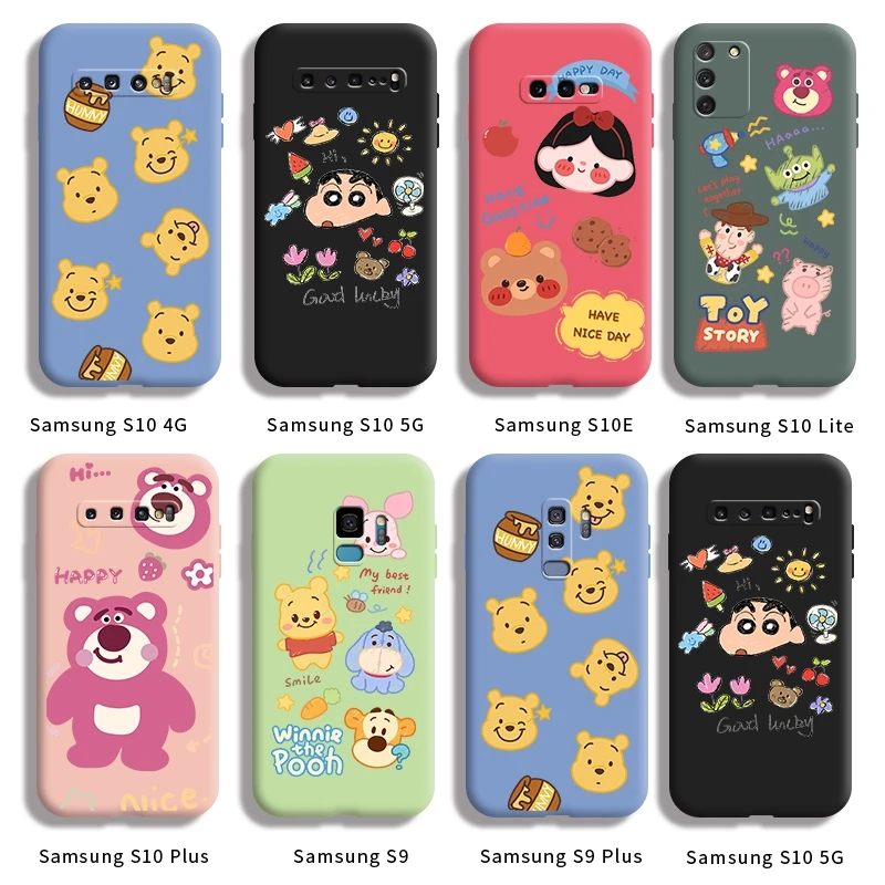 Чехол для Samsung S10 4G 5G S10E Lite Plus S9 с мультяшным комиксным рисунком задняя крышка