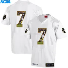 Новое поступление высокое качество майки TJ Jones#7 колледж футболка ограниченной серии Майки S-XXXL