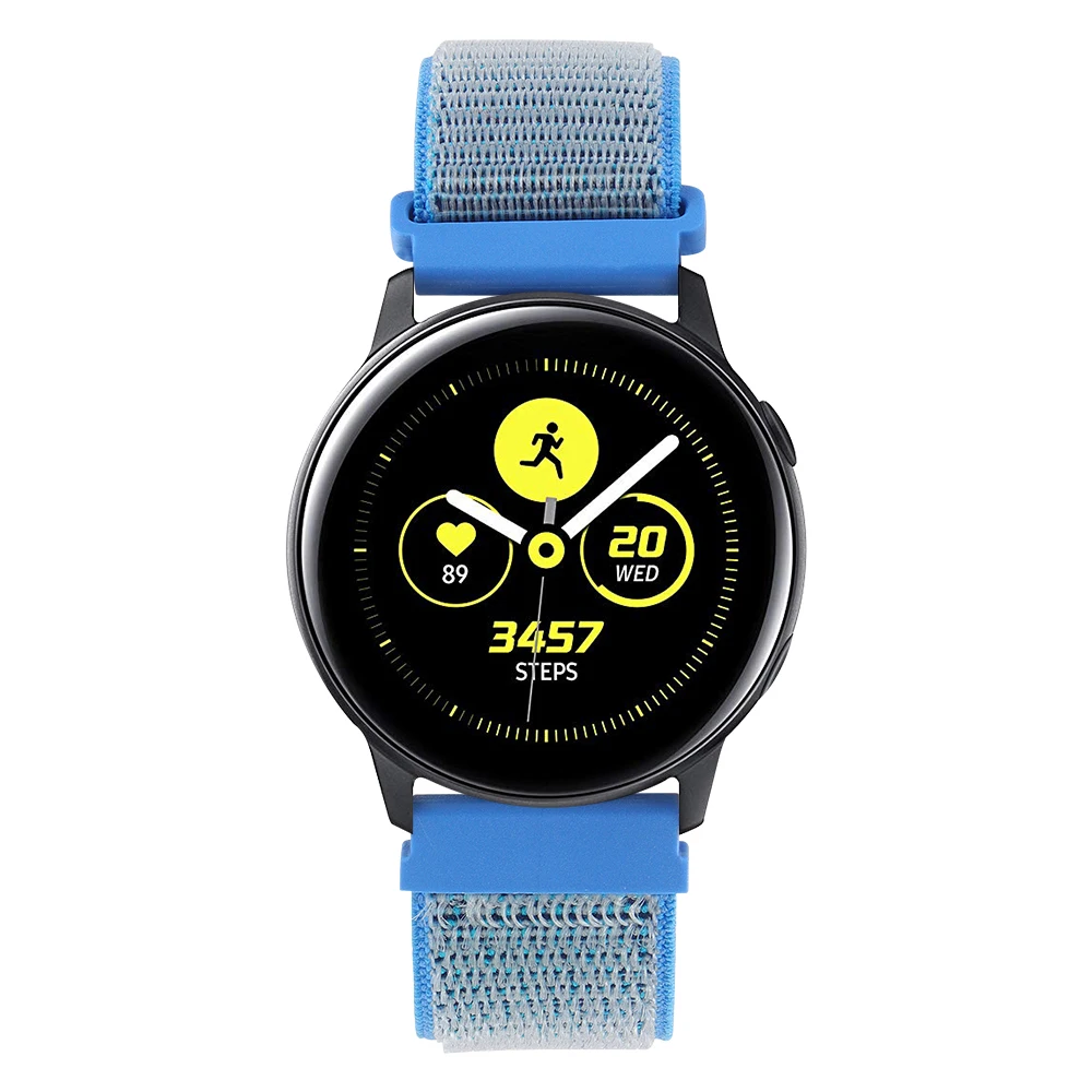 20 мм ремешок для часов Quick Release для samsung Galaxy Watch Active 2 Band Galaxy 42 мм ремешок Classic gear S2 спортивные часы с нейлоновым ремешком