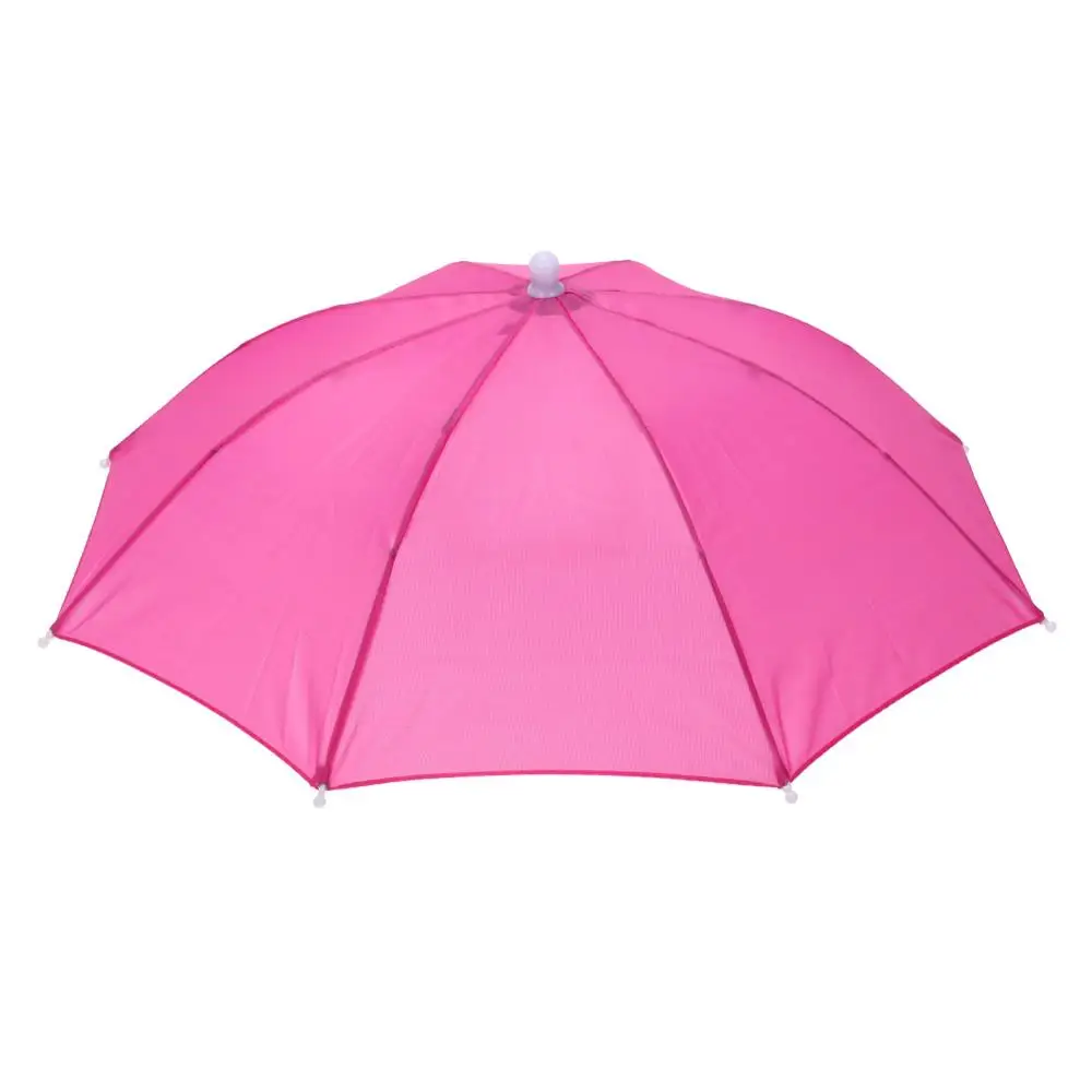 Водонепроницаемая шляпа от дождя, складная головная шляпа-зонтик, анти-дождь, анти-УФ, уличные шапки для рыбалки, портативные, для путешествий, пеших прогулок, пляжный зонт - Цвет: 55cm