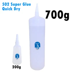 Colle forte Cyanoacrylate à séchage rapide 700g 502, colle forte, cuir, caoutchouc, métal, fournitures de bureau 