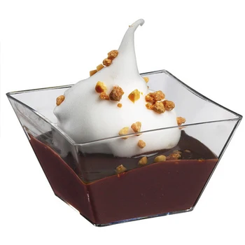 

Promotion - Party Suppliers, Disposable Plastic Tableware, 55*30mm/60ml Transparent Mini Emerald Dessert Cup, 20/Pack