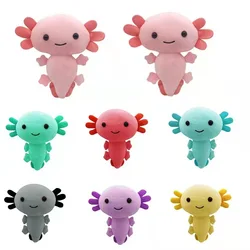Mais novo dos desenhos animados de pelúcia axolotl brinquedo de pelúcia kawaii animal axolotl plushies figura boneca brinquedo dos desenhos animados rosa axolotl recheado boneca presentes