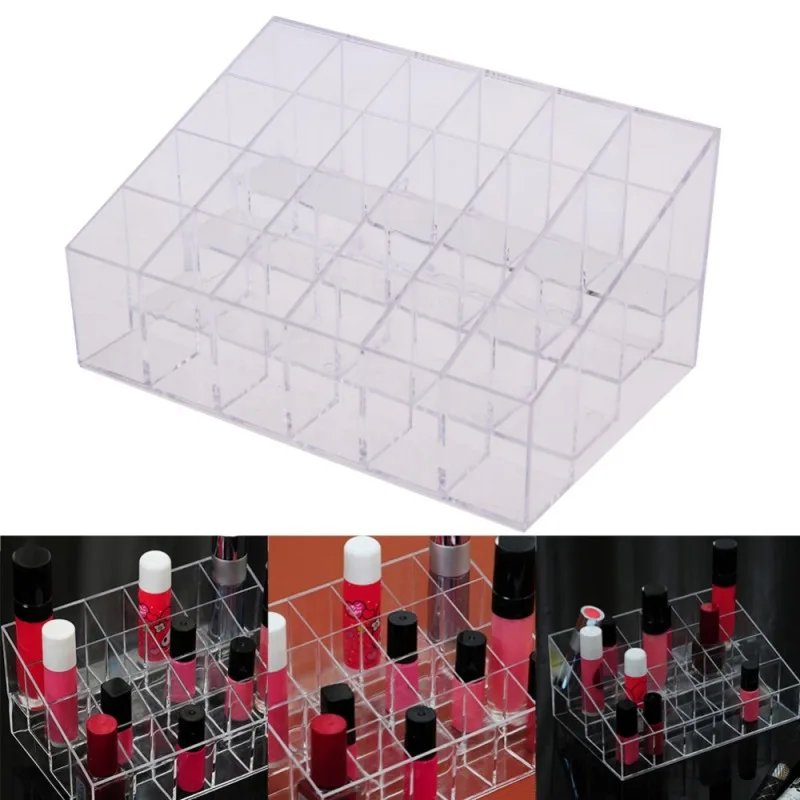 24 Grid Acrylic Makeup Organizer Cosmetic Display Stand Lipstick Storage Box Makeup Make Up Case Sundry Jewelry Tool Kit Storage 24 Grid Acrylic Makeup Organizer Cosmetic Display Stand Lipstick Storage Box Makeup Make Up Case Sundry Jewelry Tool Kit Storage
