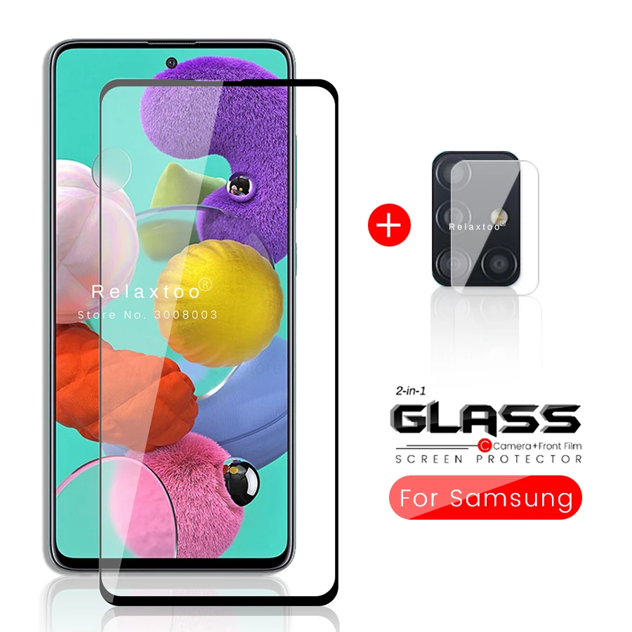 camera glass for samsung galaxy a51 a71 a41 a31 a21s a11 a01 core glass tempered screen protectors on sumsung a 21s 31 51 film afbeelding