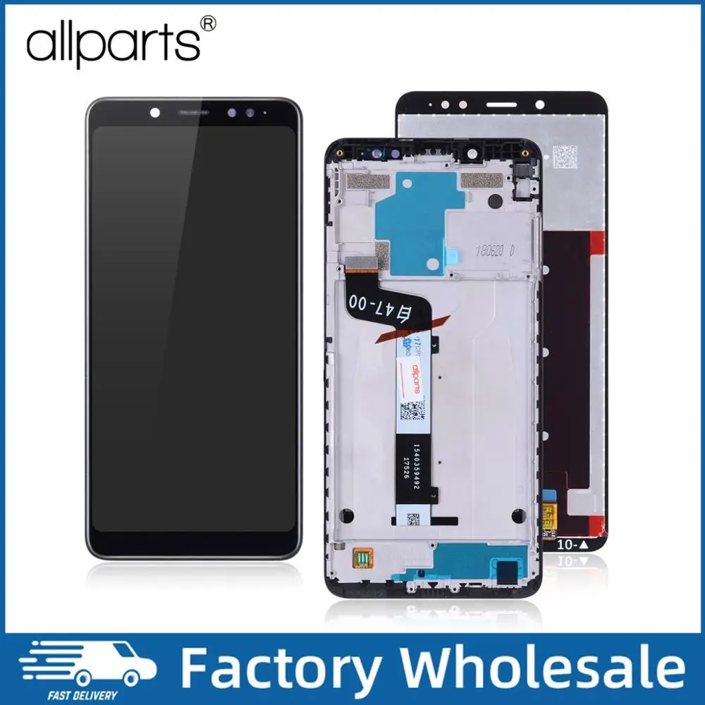 Продажа Дисплей для Xiaomi Redmi Note 5 Pro Prime font b LCD b font в сборе с тачскрином на рамке Оригинал 5.99 черный белый
