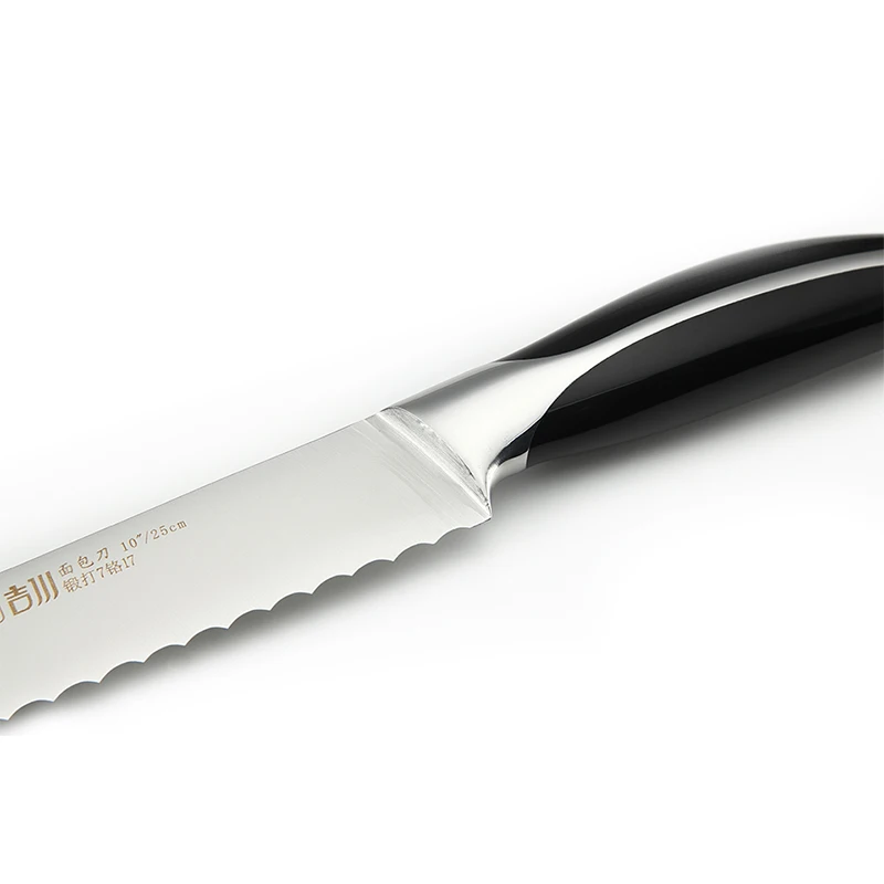 Findking 10 Inch Bread Knife High Carbon 7Cr13 Stainless Steel