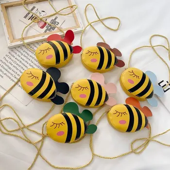 

Korean-style er tong bao 2020 Summer New Style Cartoon Bee Trim Package Mini Men and Women Child Baby Shoulder Bag